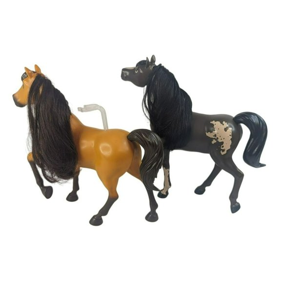 Mattel Dreamworks Spirit Riding Free Lucky Brown Horse, Herd Horse Bay Pinto - Picture 3 of 6